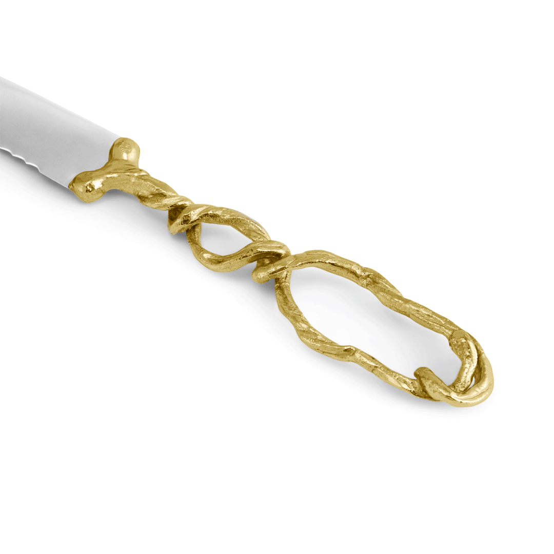 Michael Aram Westeria Gold Bread Knife