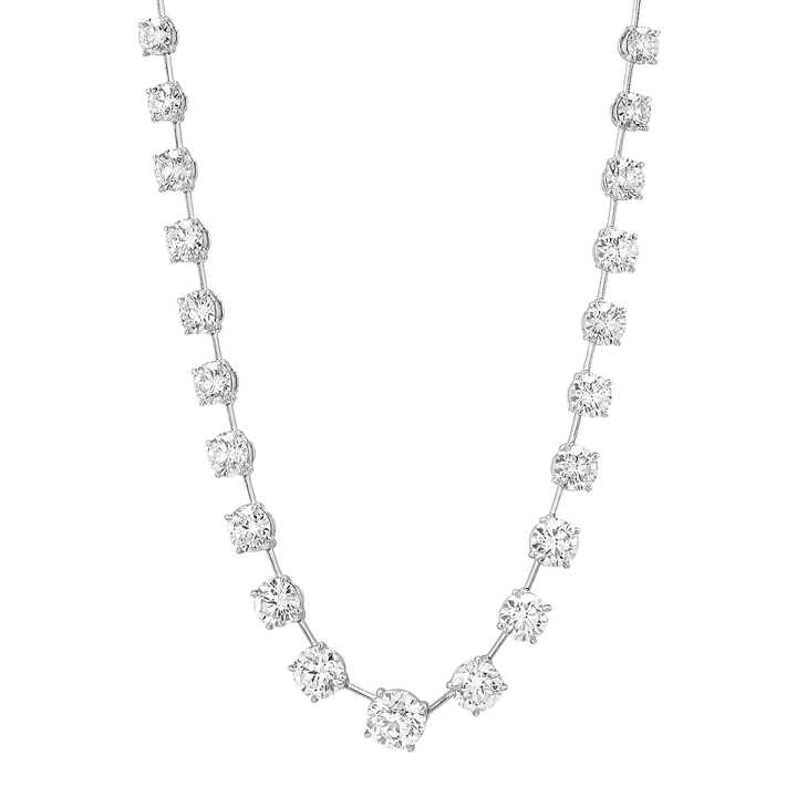 Private Reserve Platinum and Diamond 34.65 Total Weight Rivera Necklace