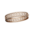 Hamilton Heritage Collection 18k Rose Gold and Diamond 1.51 Total Weight Bangle Bracelet