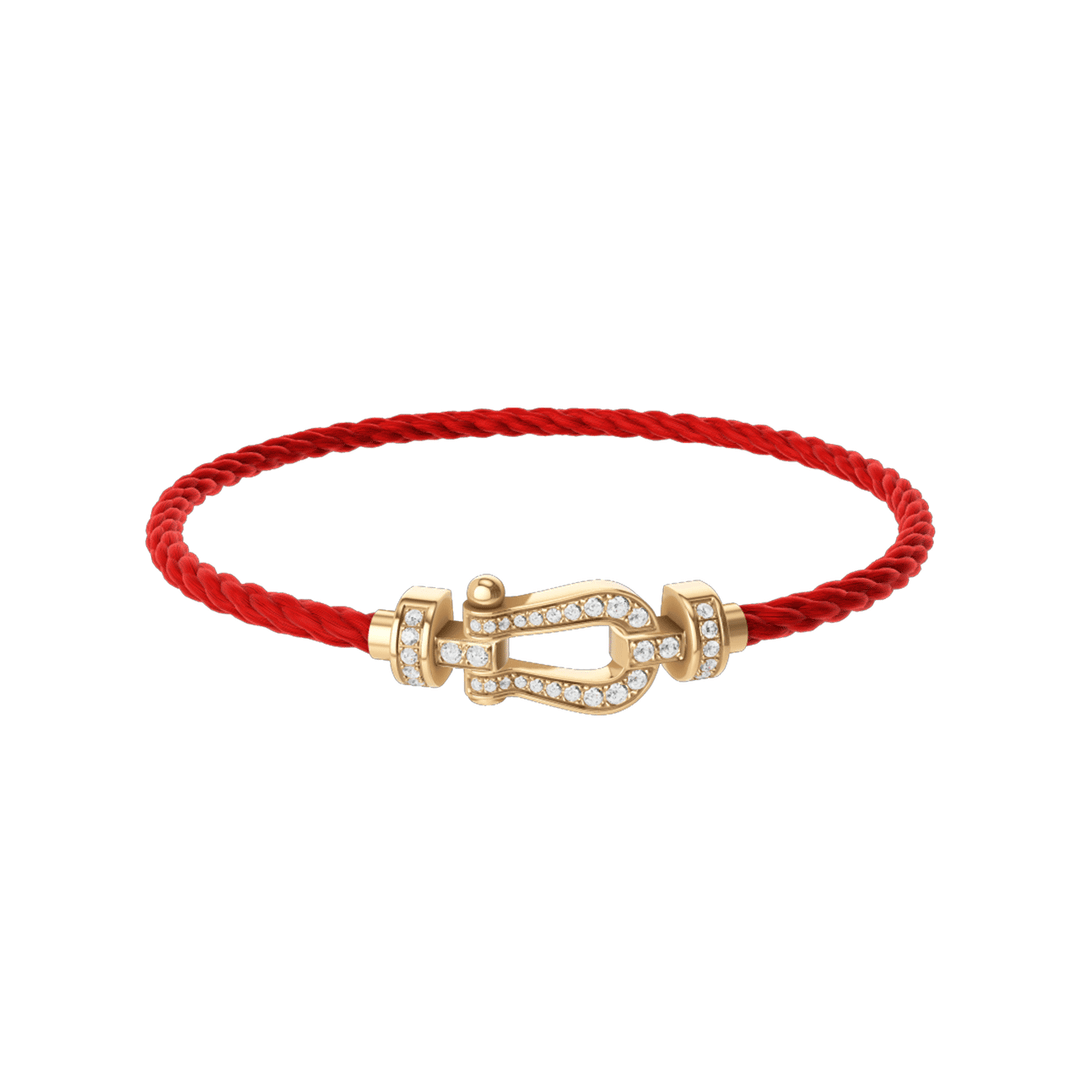 FRED Red Cord Bracelet with 18k Diamond Buckle , Exclusively at Hamilton Jewelers