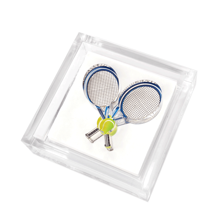 Acrylic Tennis Racquet Cocktail Napkin Holder