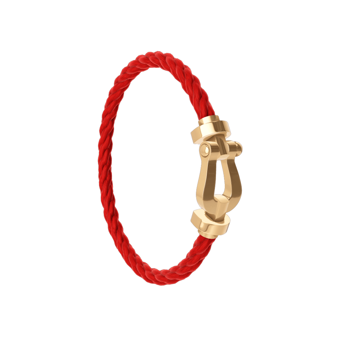 FRED Force 10 Red Cord with 18k Yellow LG Buckle, Exclusively at Hamilton Jewelers