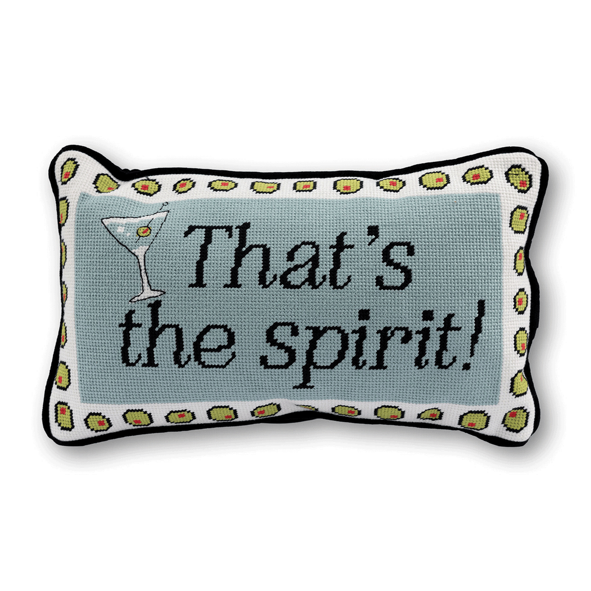 That's the Spirit Needlepoint Pillow