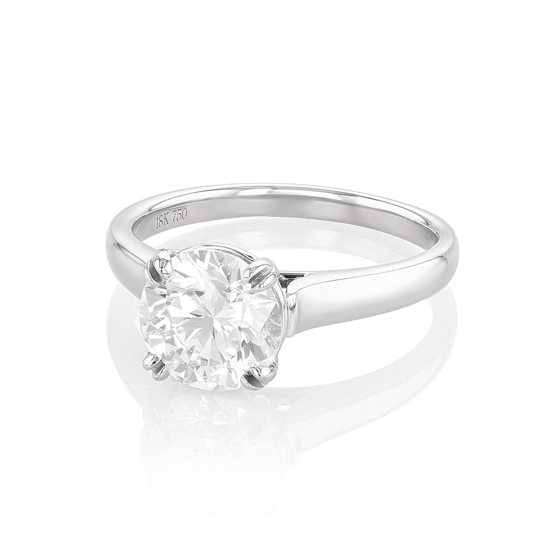 Hamilton Cherish Collection 18k White Gold and 2.01 Total Weight Diamond Ring