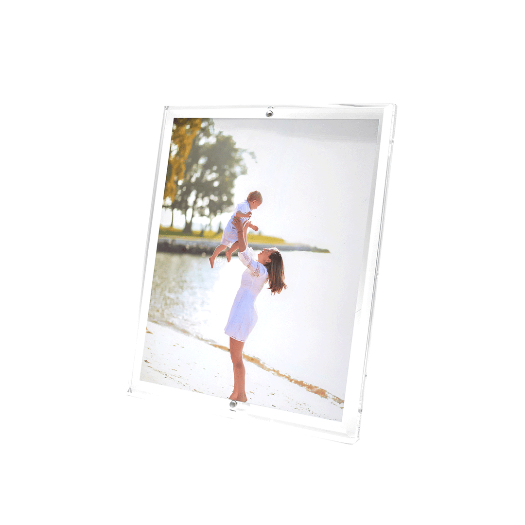 8 x 10 Clear Beveled Acrylic Frame