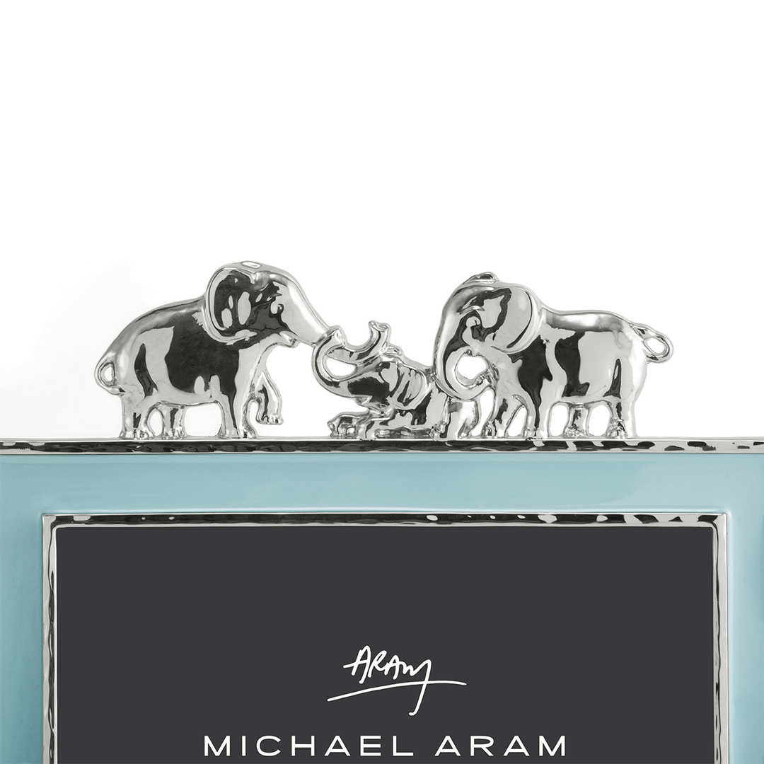 Michael Aram Blue Enamel Elephant Frame