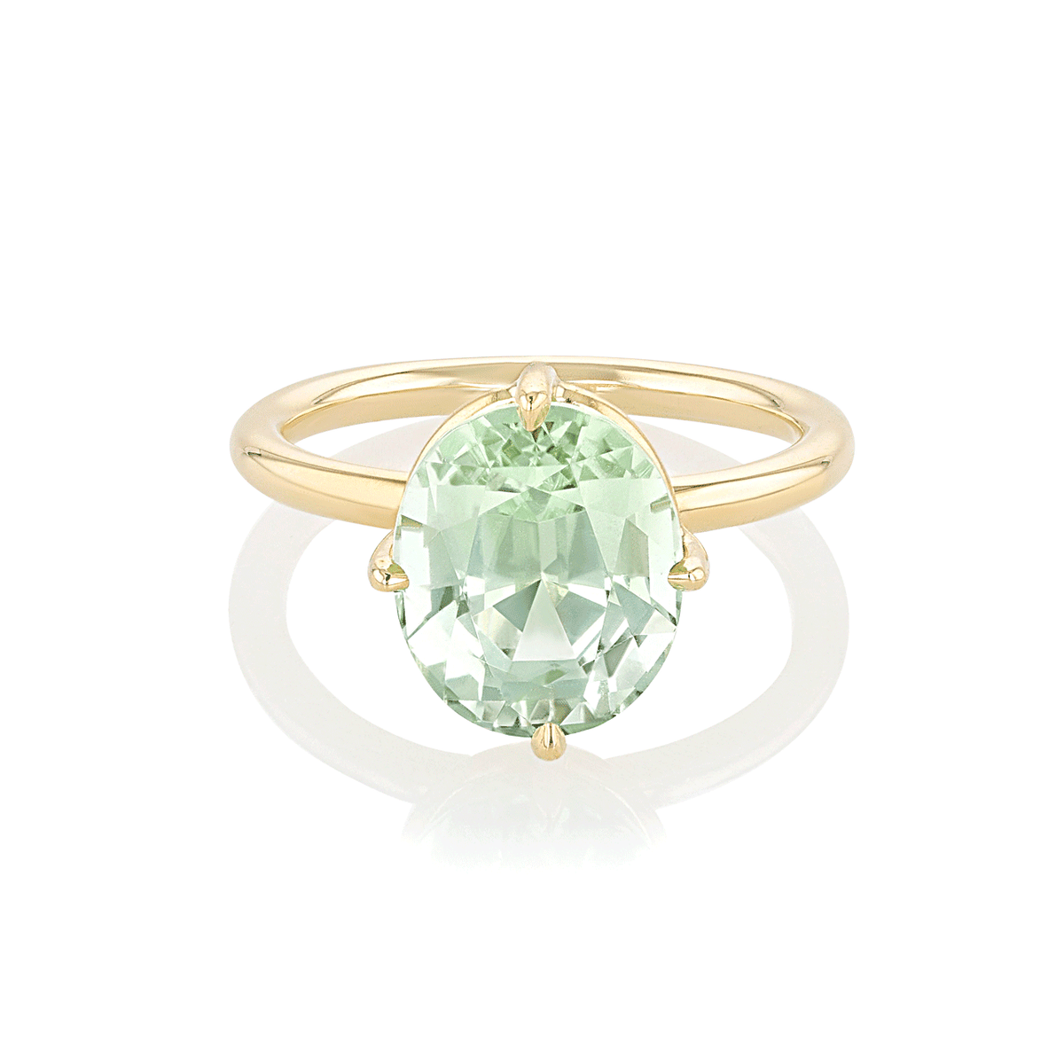 Hamilton Caroline Collection 18k Yellow Gold and Mint Tourmaline Ring