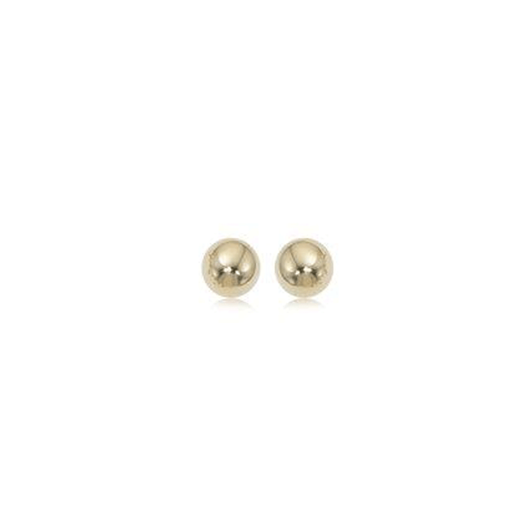 Classic 14k Yellow Gold 5mm Ball Stud Earrings