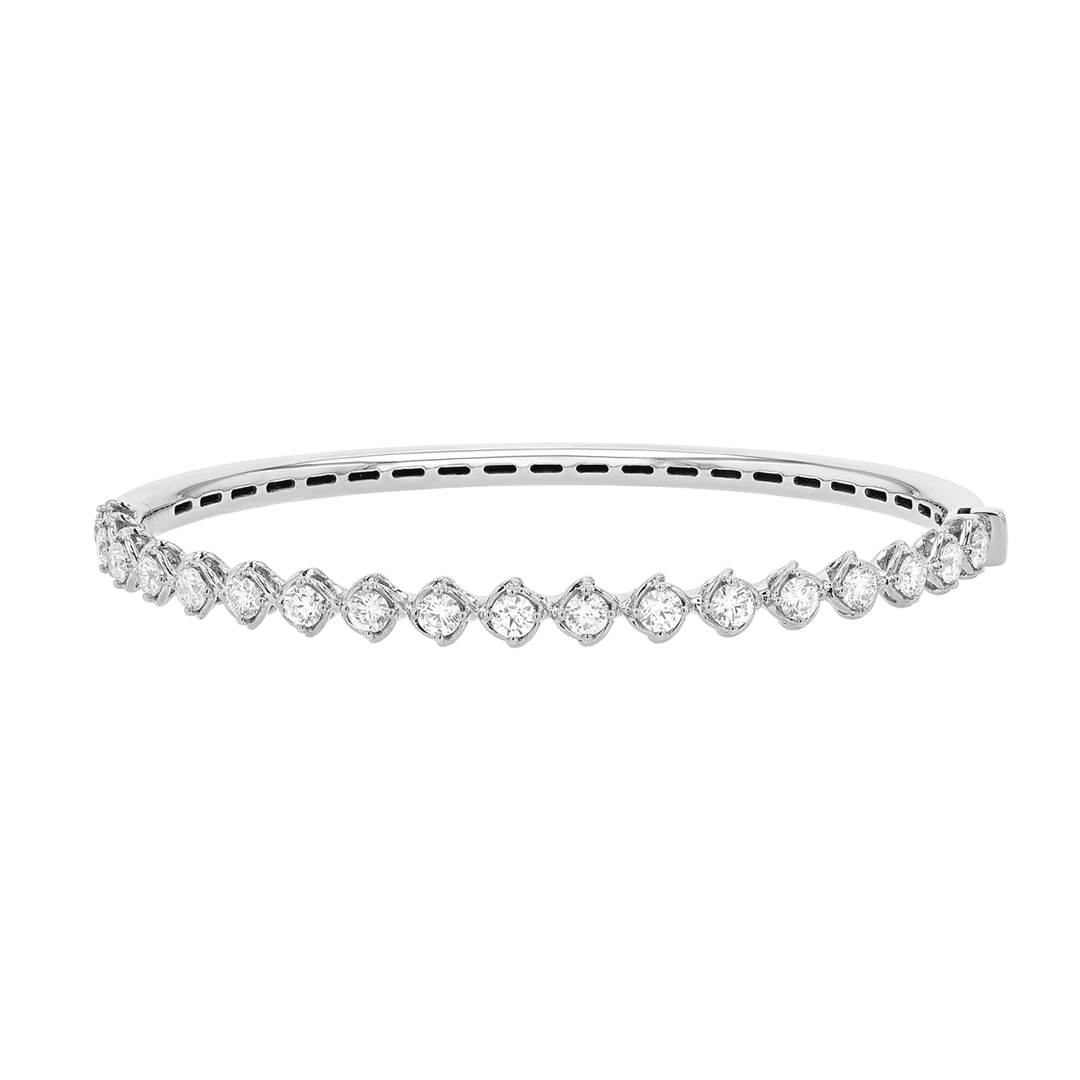 Hamilton Duet 18k White Gold and Diamond 1.60 Total Weight Bangle