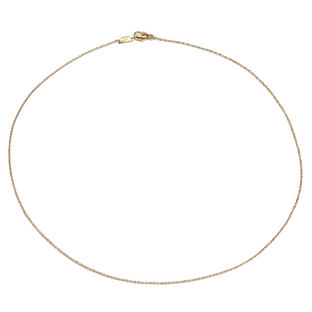 Hamilton Collection Mercer 14k Yellow Recycled Gold 1.2mm Cable 16 Inch Necklace