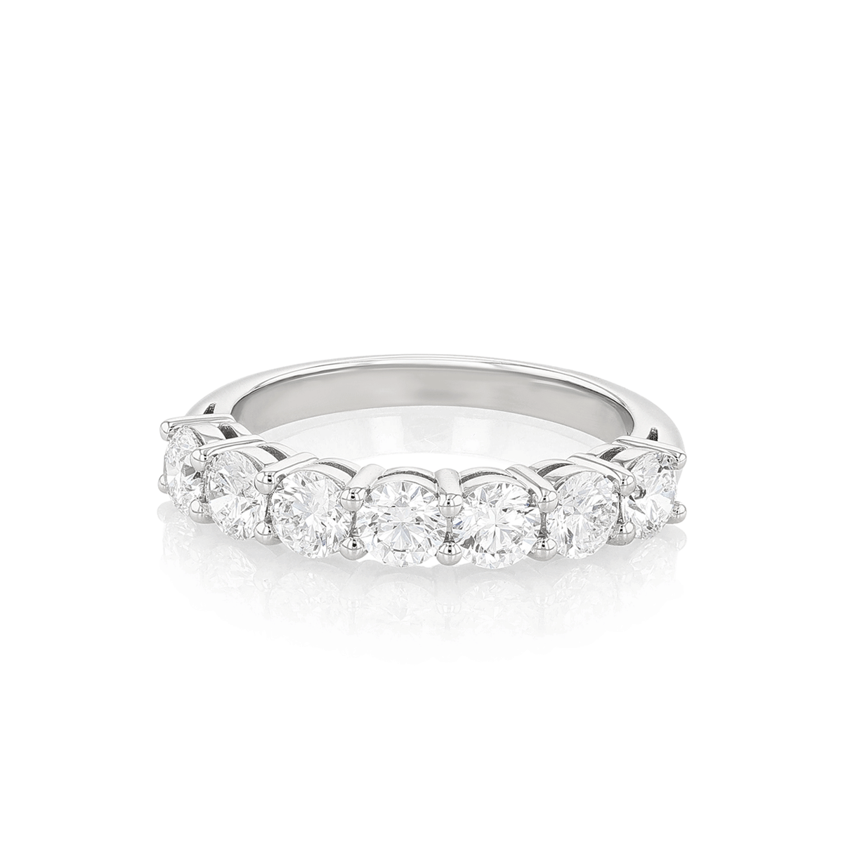 Platinum and 1.47 Total Weight Diamond Band