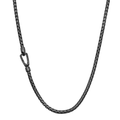 Hamilton Men's Collection Sterling Silver Carved Tubolar Necklace