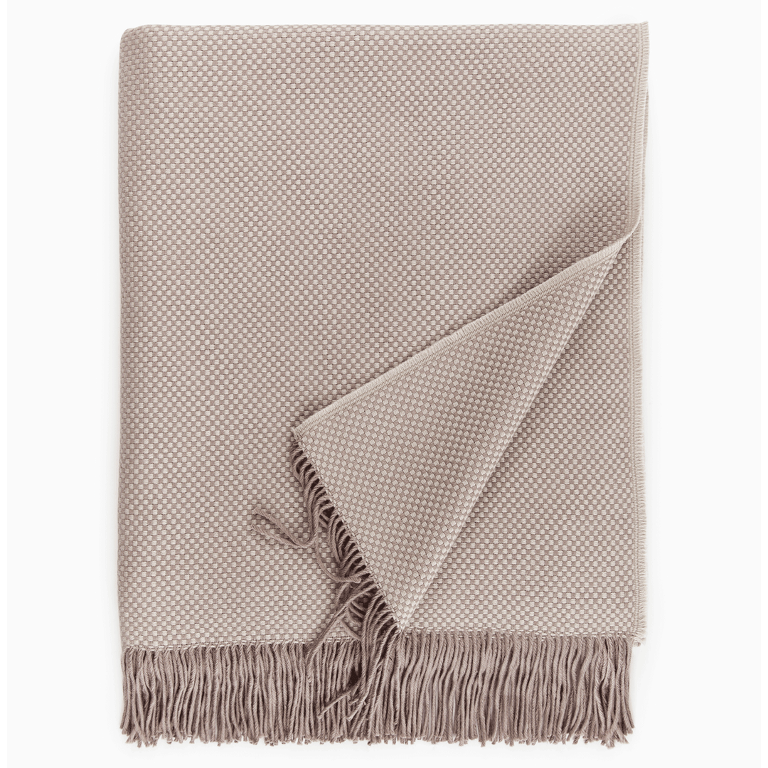 Sferra Bristol Taupe Throw