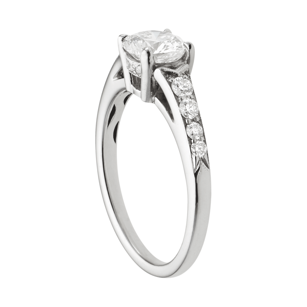 1912 Platinum and .16TW Diamond Engagement Mounting Ring