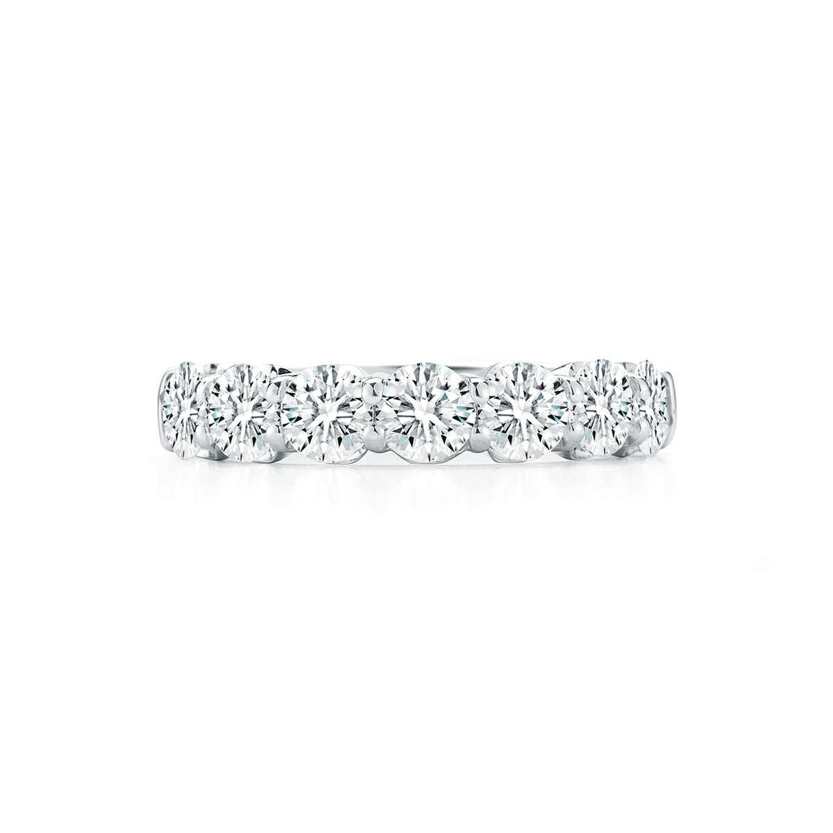 18k White Gold and 2.38 Total Weight Diamond Band