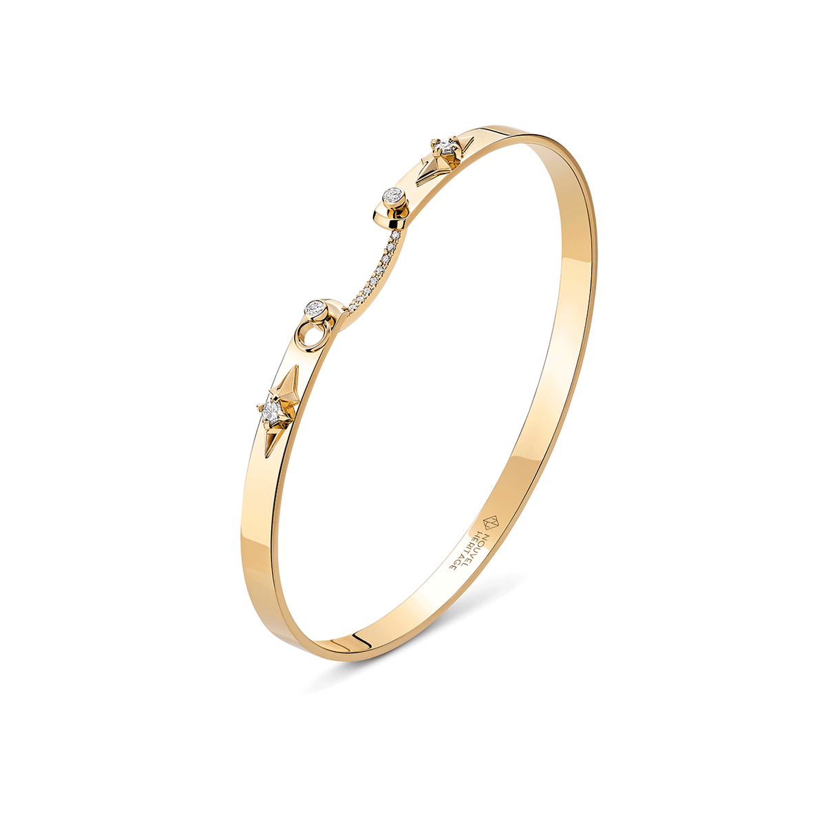 Nouvel Heritage Reverie Mood 18k Yellow Gold Bangle