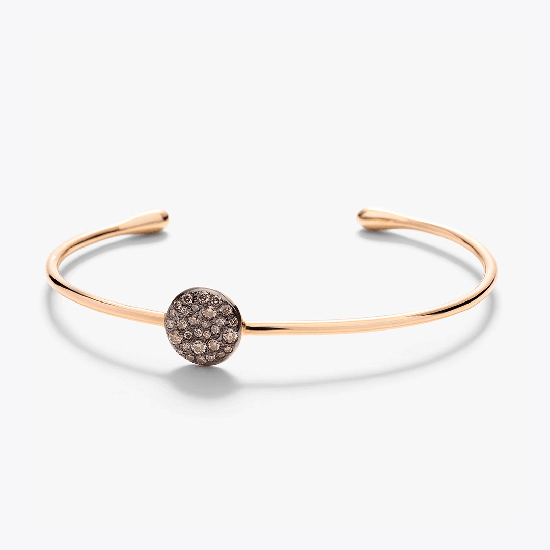 Pomellato Sabbia 18k Rose Gold Brown DiamondBracelet