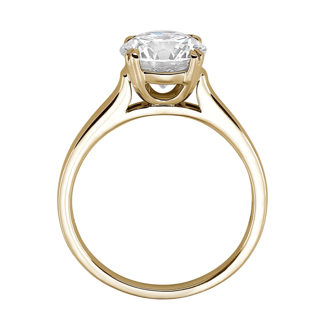 Hamilton Cherish Collection 18k Yellow Gold and Solitaire Mounting Ring