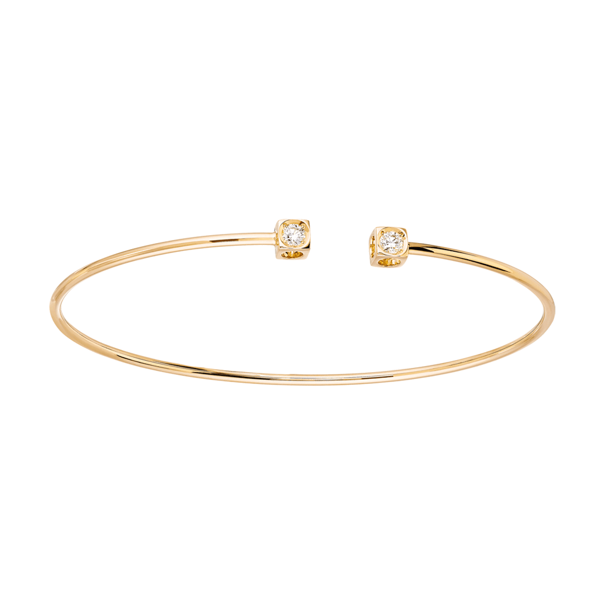 Dinh Van Le Cube 18k Yellow Gold and Diamond Bracelet