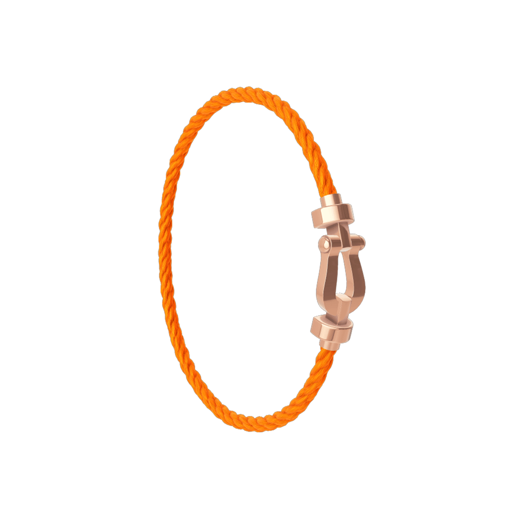 FRED Force 10 Orange Cord with 18k Rose Gold MD Buckle, Exclusively at Hamilton Jewelers