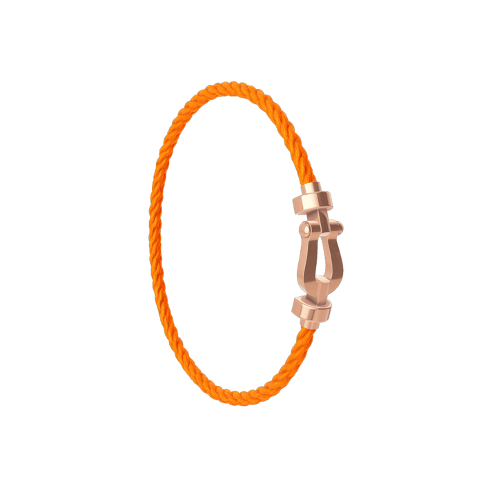 FRED Force 10 Orange Cord with 18k Rose Gold MD Buckle, Exclusively at Hamilton Jewelers