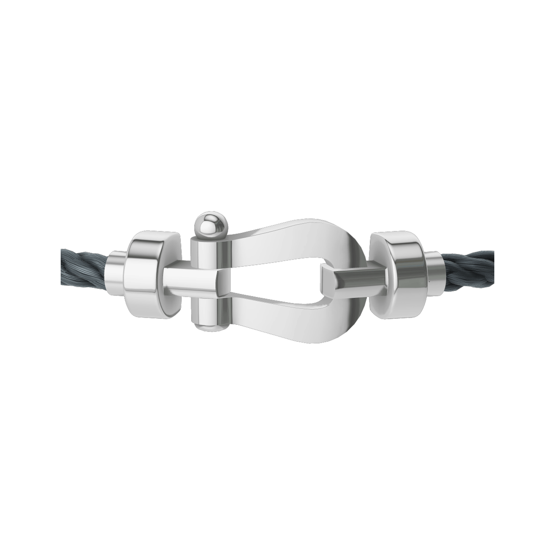 FRED Force 10 Storm Grey Cable with 18k White MD Buckle, Exclusively at Hamilton Jewelers