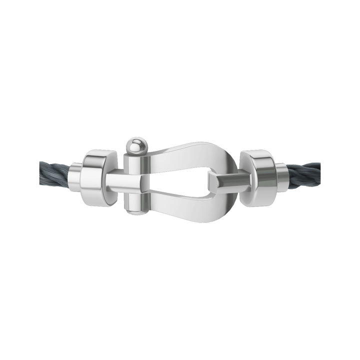 FRED Force 10 Storm Grey Cable with 18k White MD Buckle, Exclusively at Hamilton Jewelers