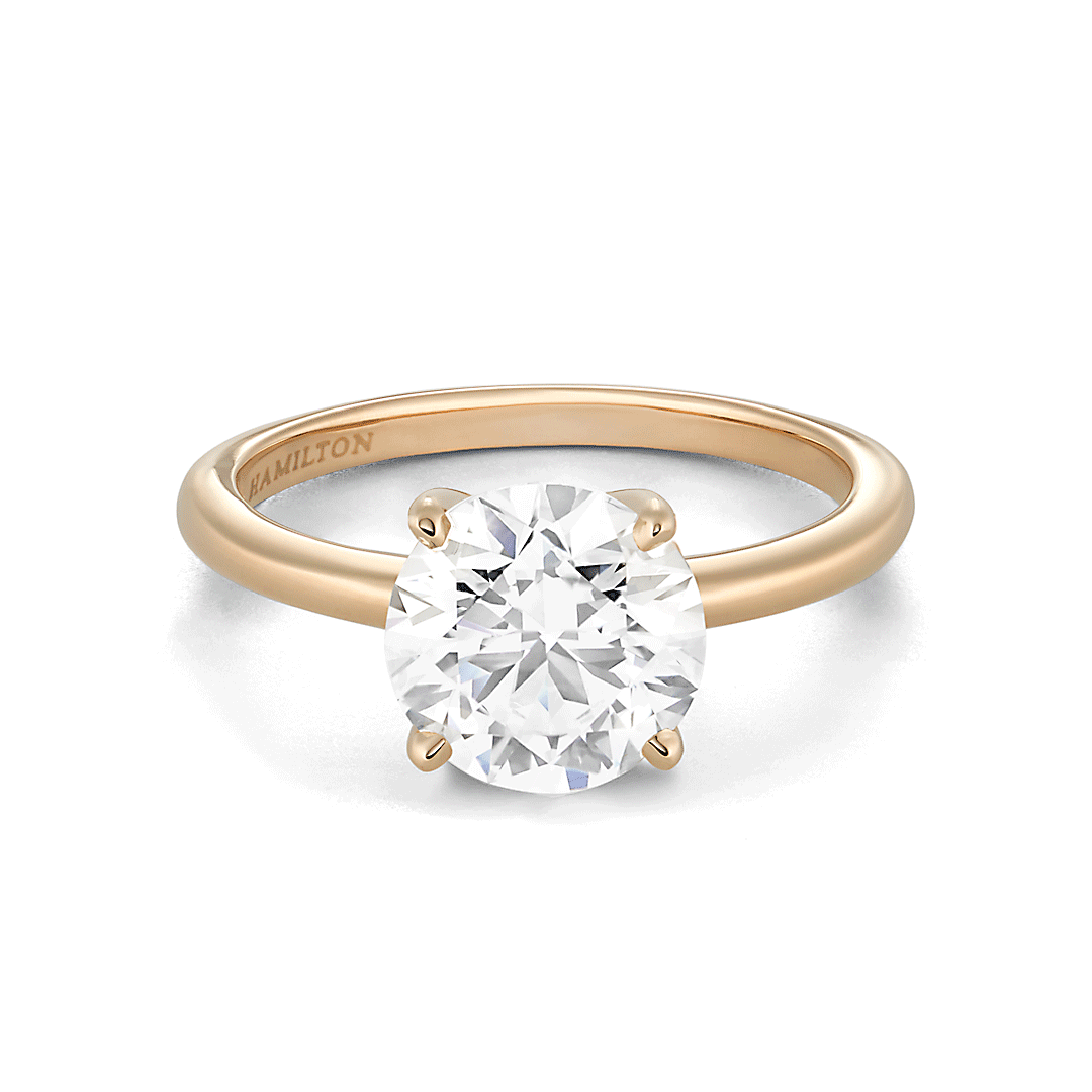 Hamilton Select Collection 14k Yellow Gold and 2.00 Total Weight Diamond Engagement Ring