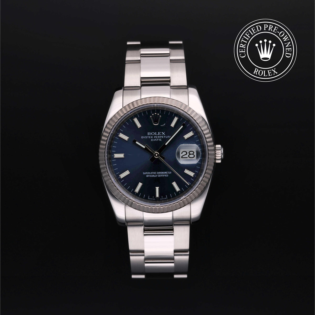 Rolex Certified Pre-Owned Oyster Perpetual Date M115234-0004
