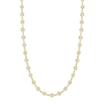 18k Yellow Gold and 5.57 Total Weight Diamond Station Necklace