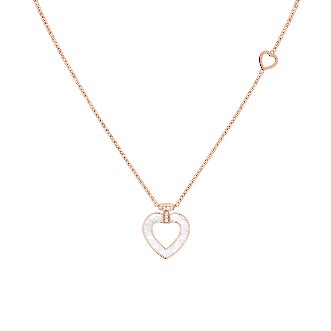 FRED Pretty Woman 18k Gold Malachite Mother of Pearl Heart Pendant, Exclusively at Hamilton Jewelers