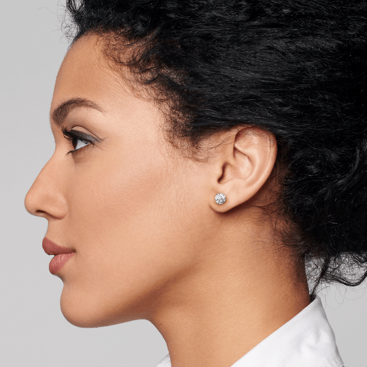 Hamilton Signature Collection Platinum and 1.50  Total Weight Diamond Studs