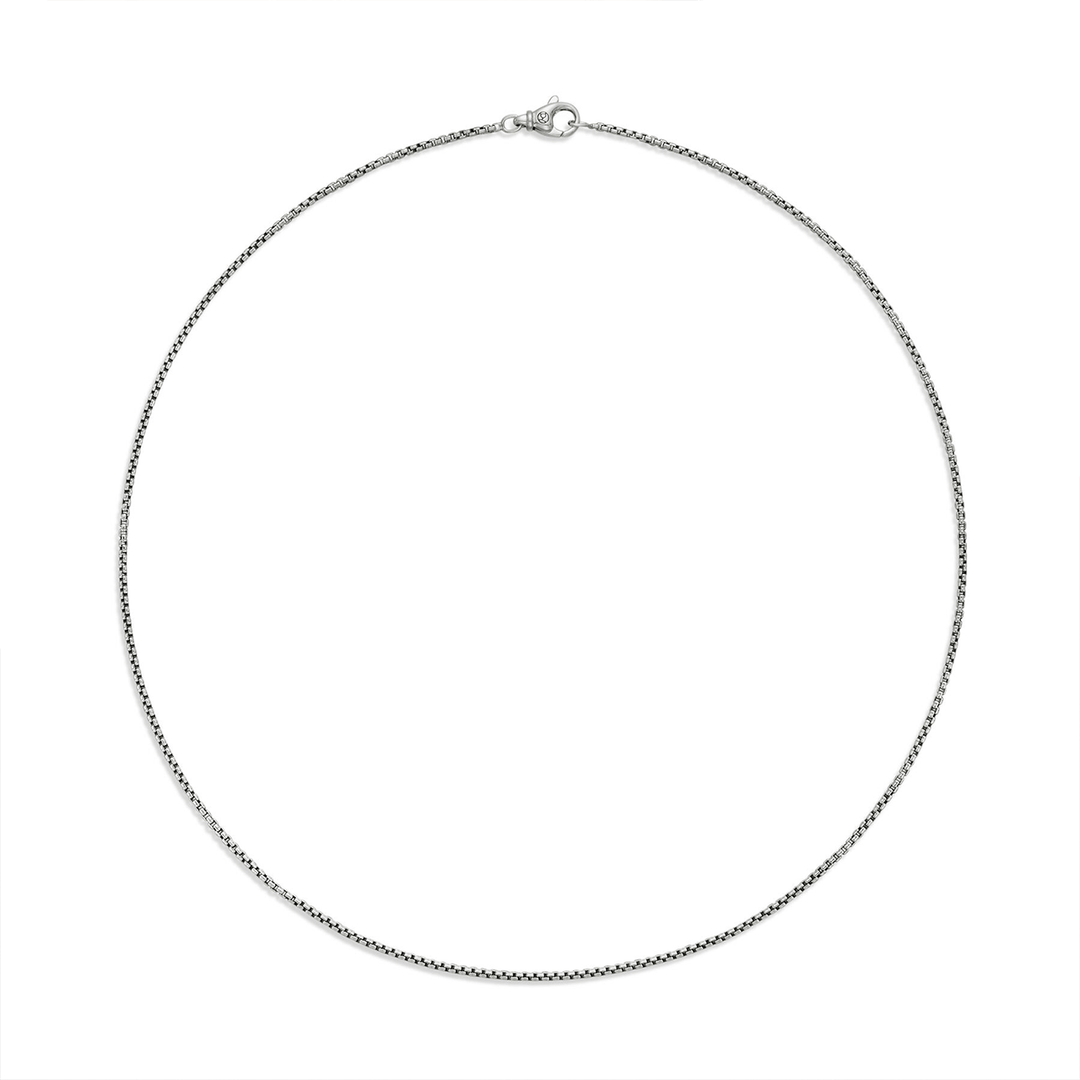 David Yurman Box Chain Necklace Sterling Silver, 1.7mm 20 Inch