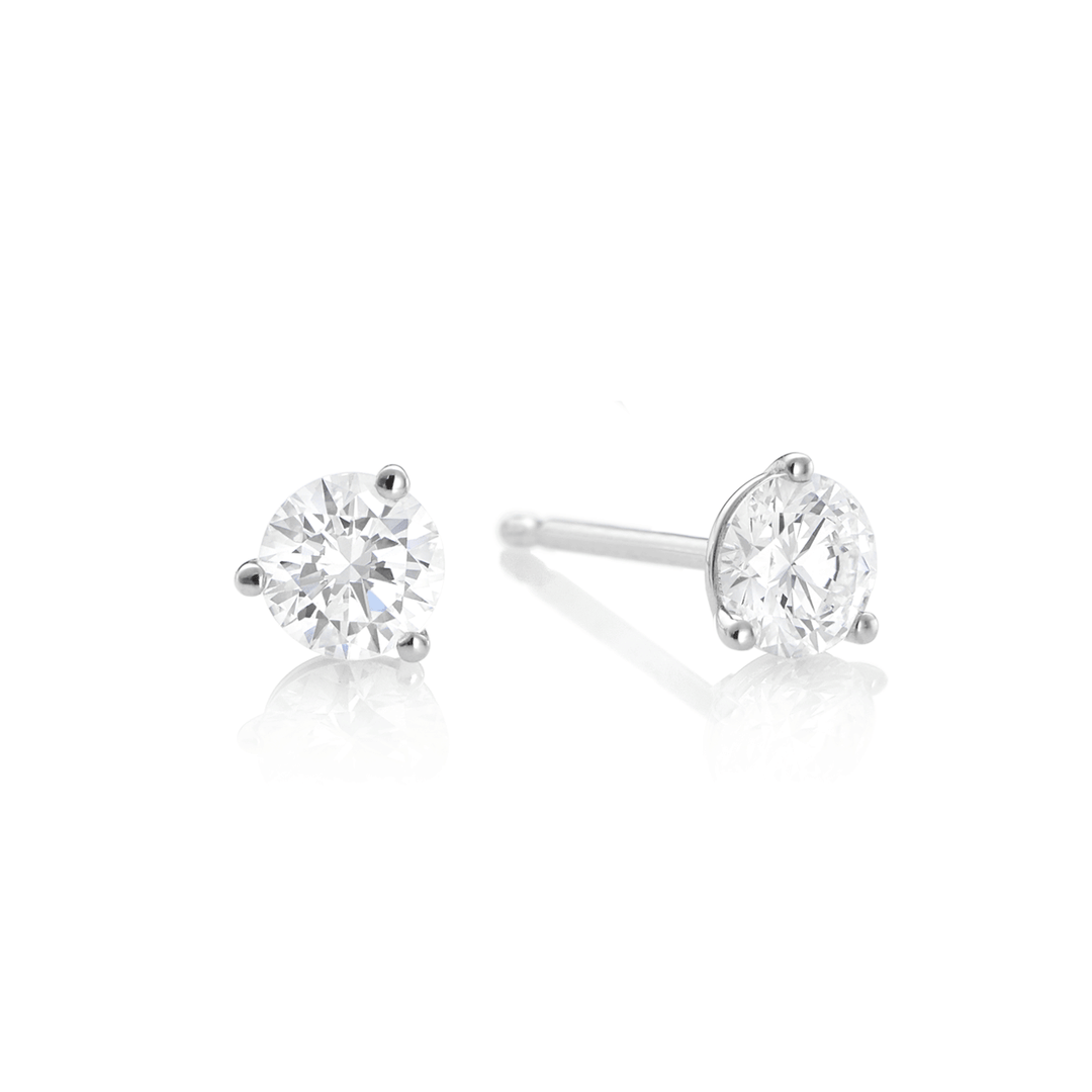 Hamilton Signature Collection Platinum and 2.00 Total Weight Diamond Studs
