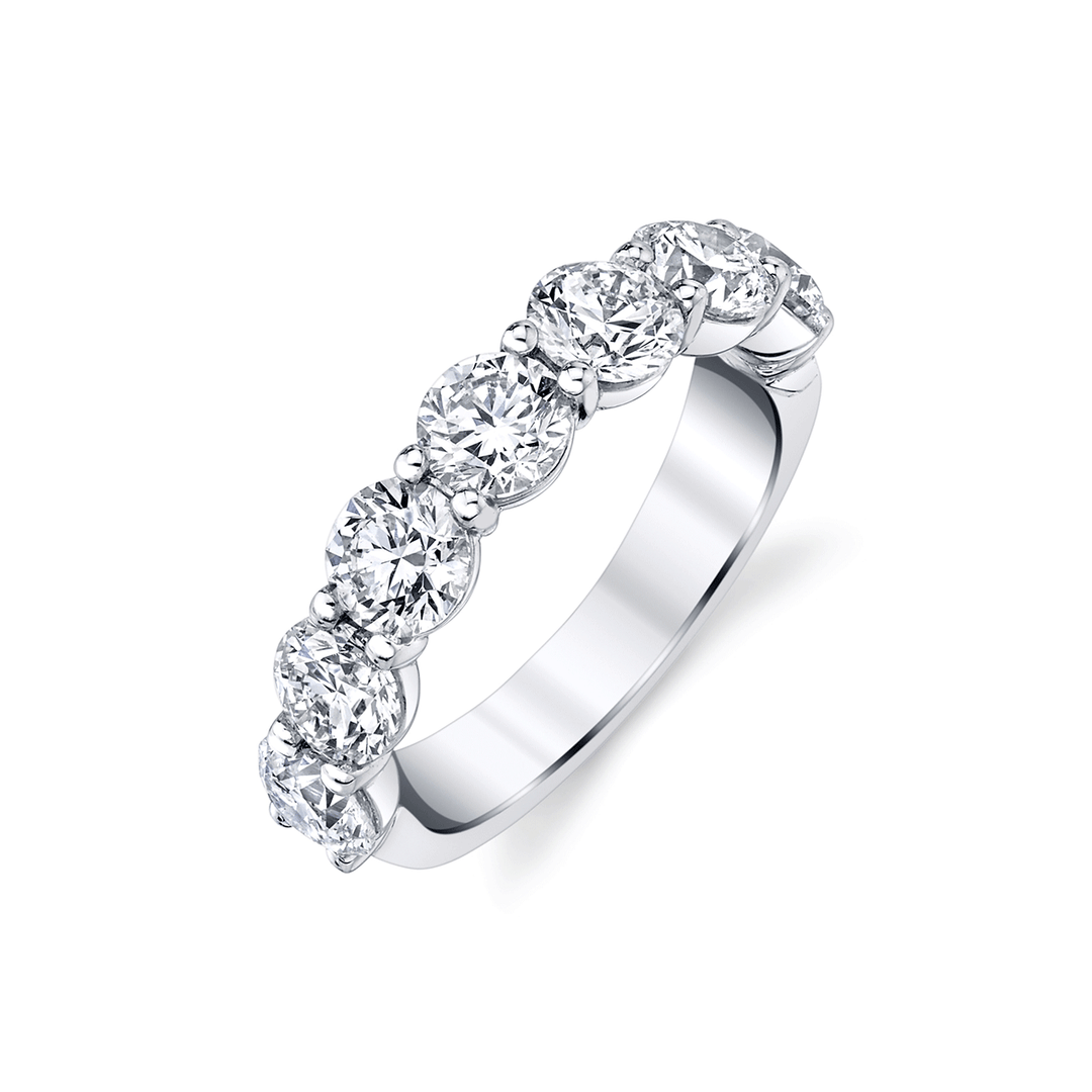 Platinum and 2.85 Total Weight Diamond Band