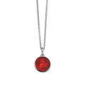 Guardian Angel Small Red Enamel Pendant