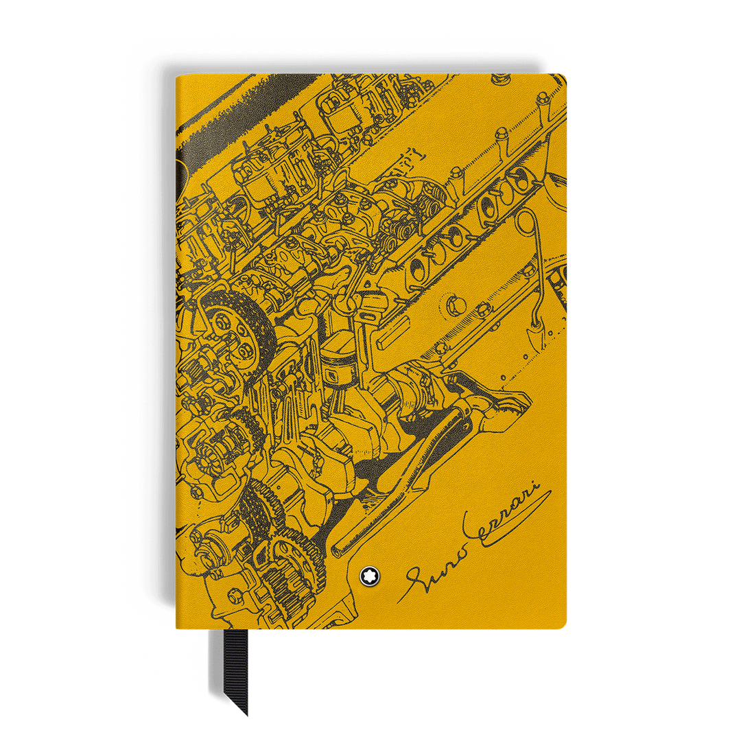 Montblanc Medium Notebook, Great Characters Enzo Ferrari Special Edition Giallo Modena, Lined Pages