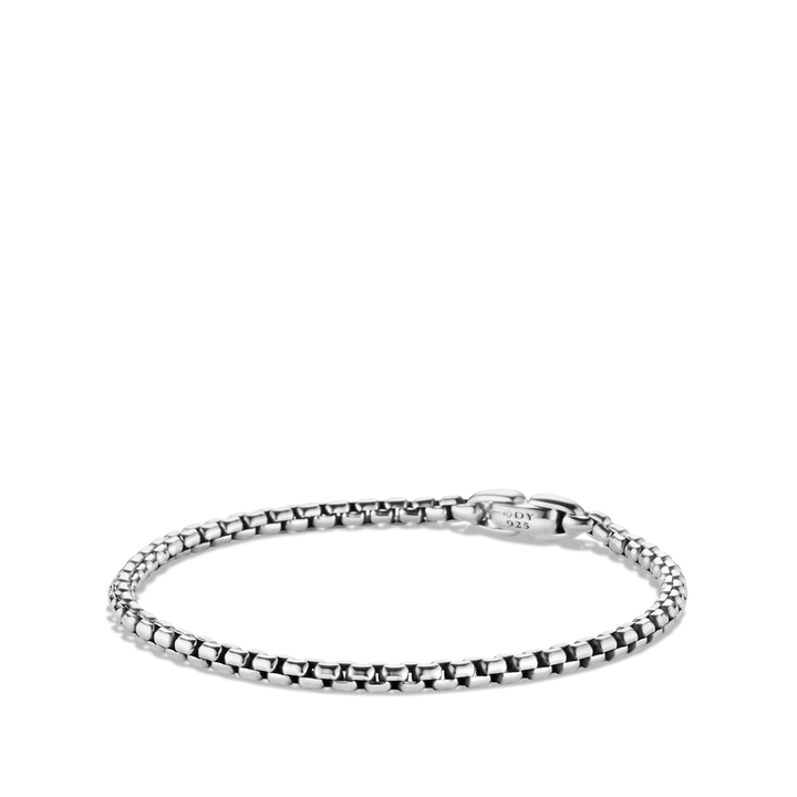 David Yurman Box Chain Bracelet Sterling Silver, 3.6mm