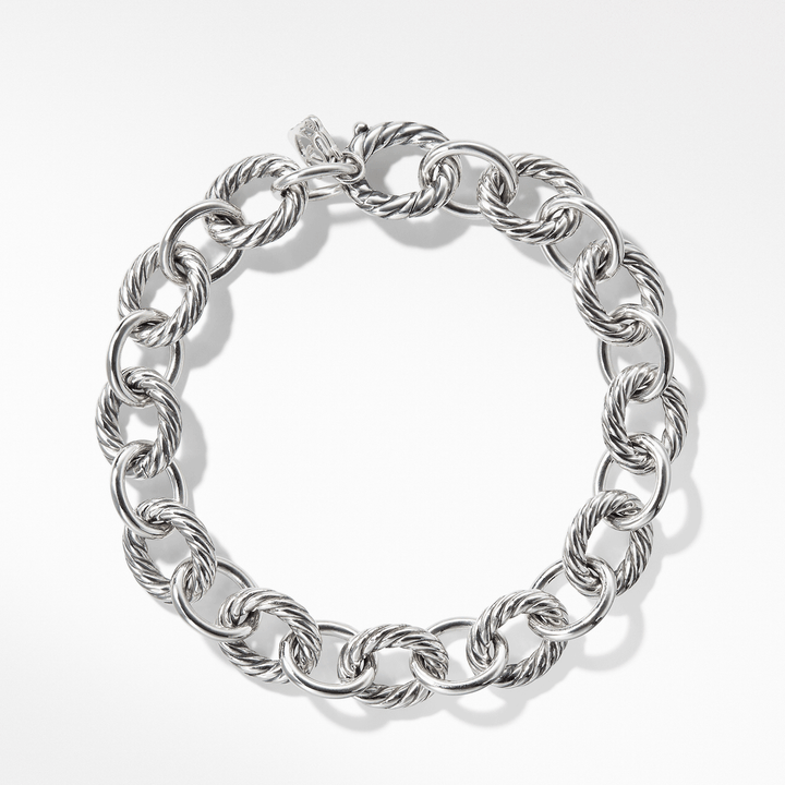 David Yurman Oval Link Chain Bracelet Sterling Silver, 10mm