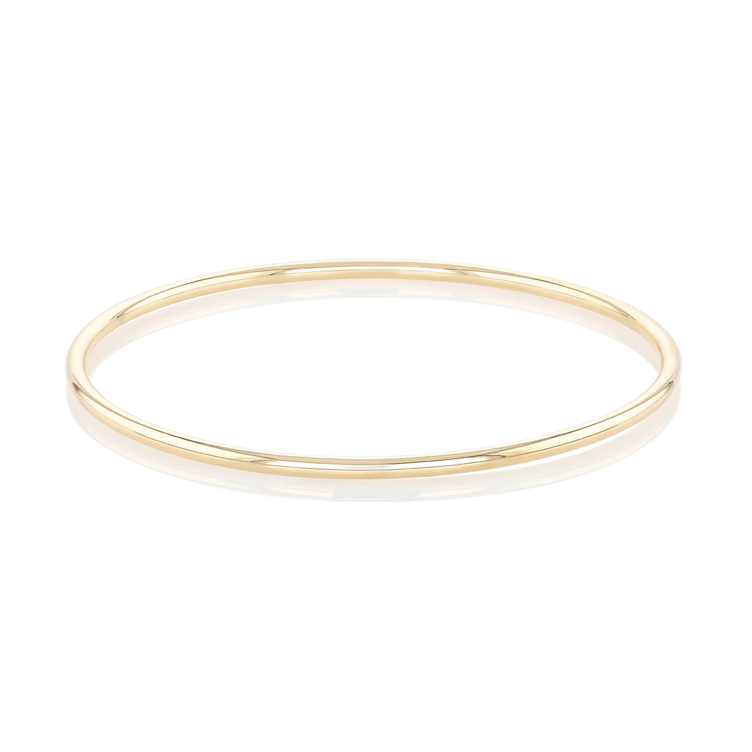 Classic 14k Yellow Gold Thin Bangle Bracelet