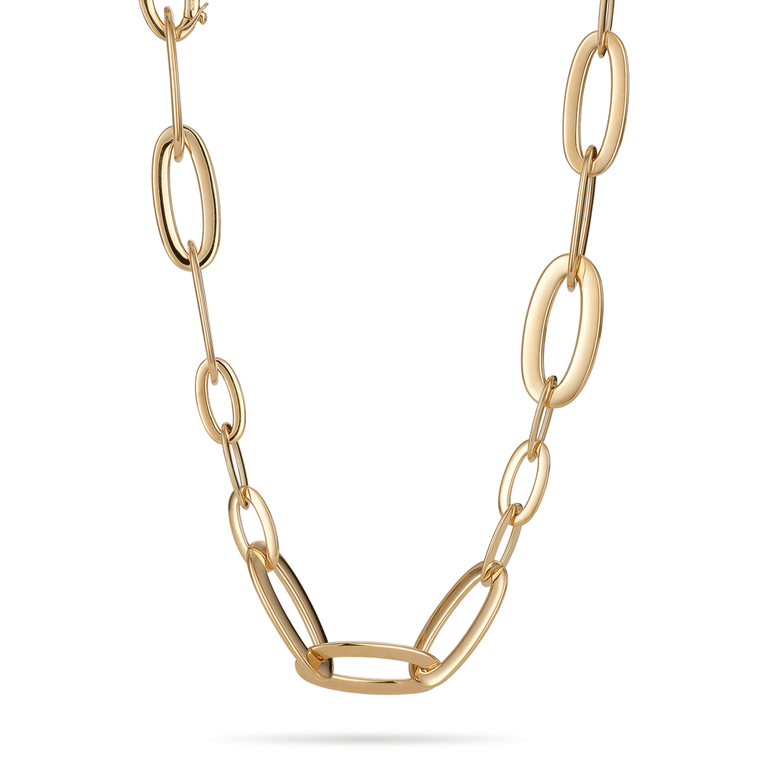 18k Yellow Gold 28 Inch Necklace and Bracelet