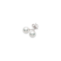 Mikimoto 18k White Gold Akoya 7.5mm Pearl Studs