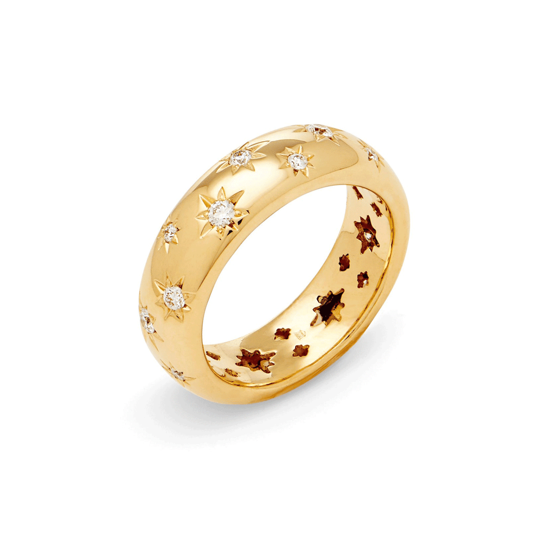 Temple St. Clair 18k Yellow Gold Diamond Cosmos Band