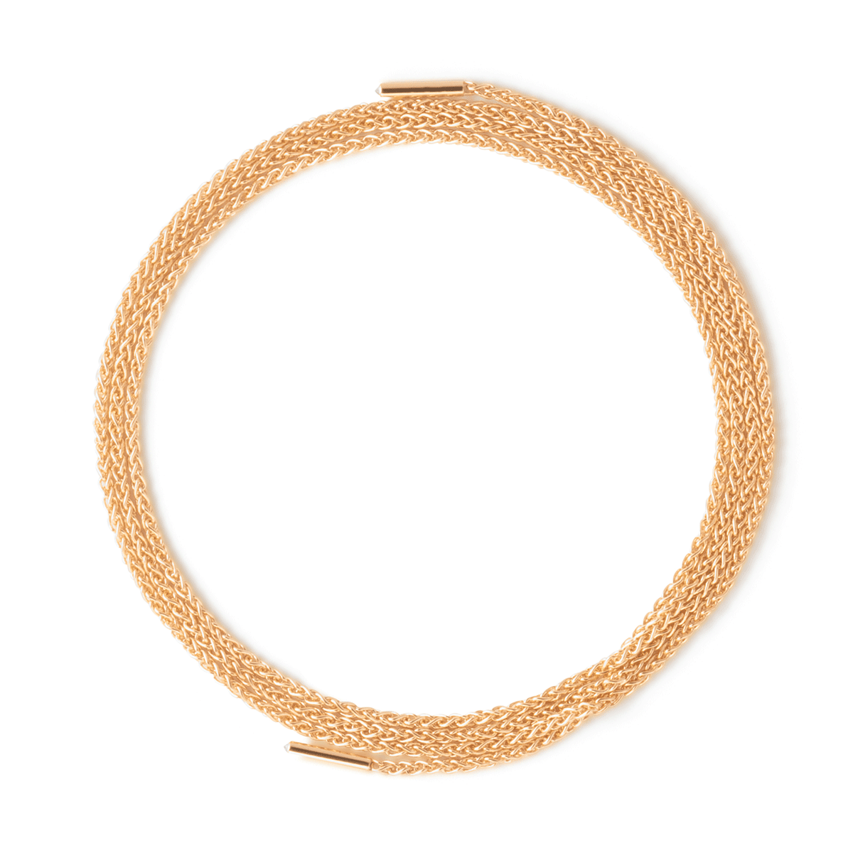 Nouvel Heritage Latch 18k Rose Gold Diamond Chain