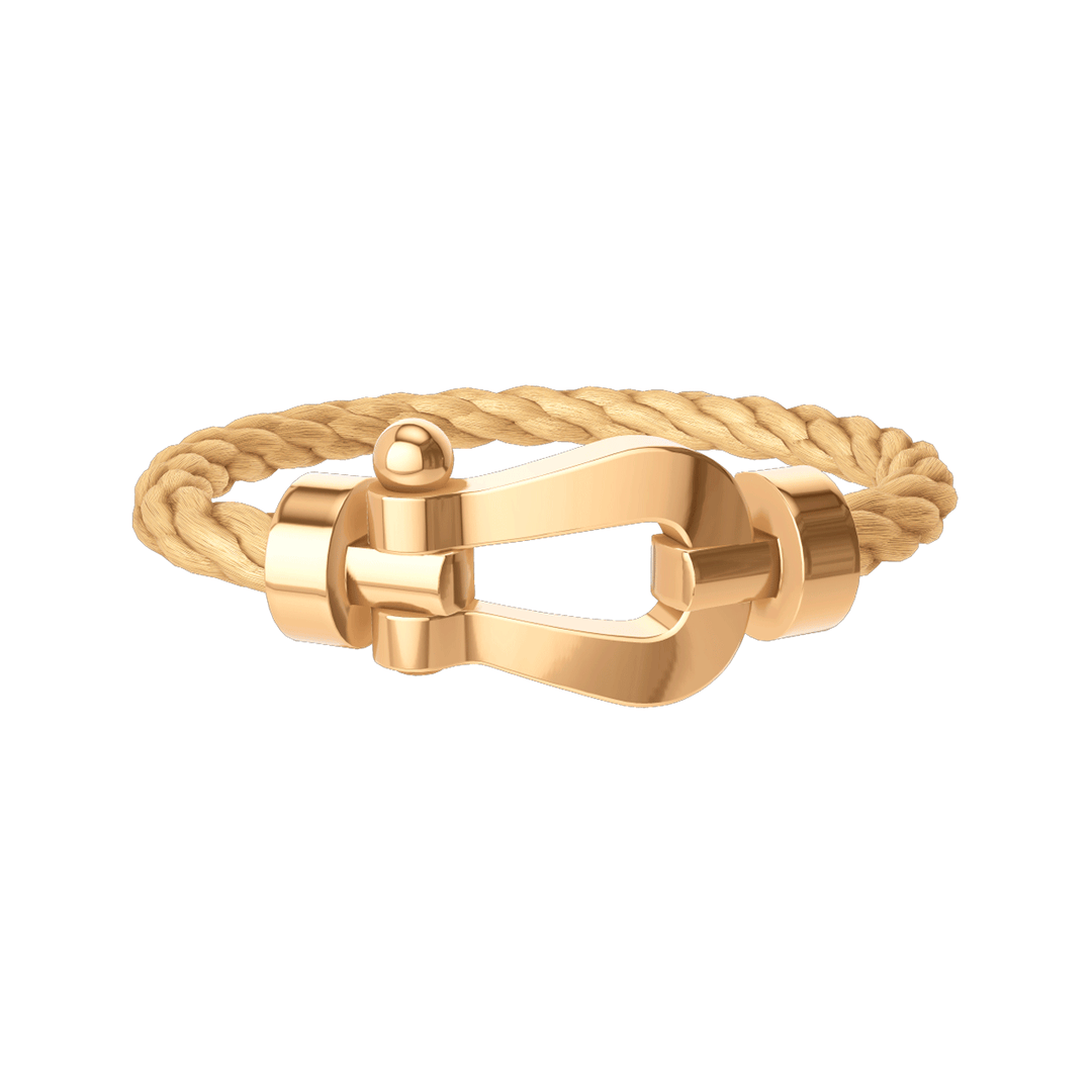 FRED 18k Yellow Gold Cord Bracelet with 18k X-LRG Buckle, Exclusively ay Hamilton Jewelers