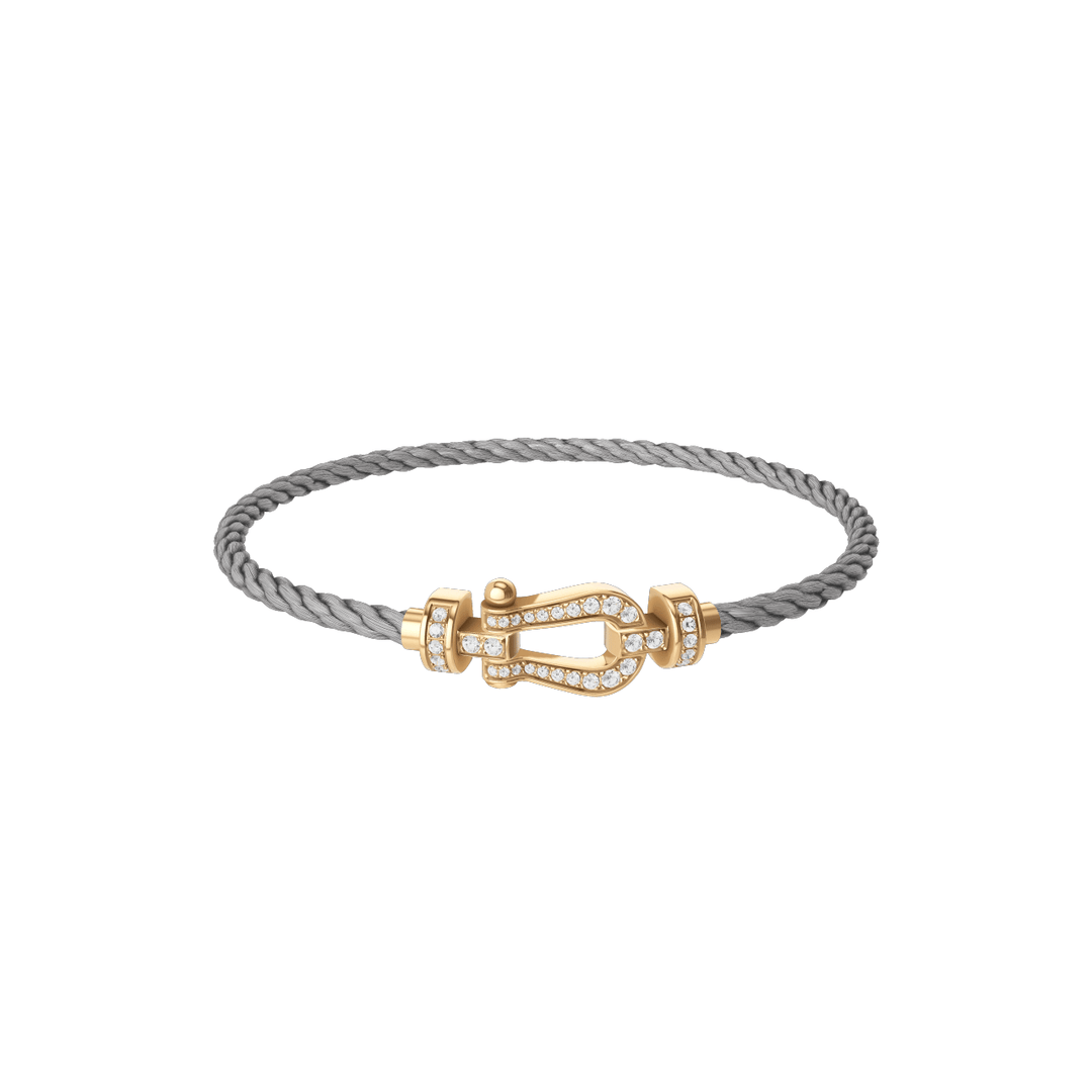 FRED Force 10 Steel Cord with MD 18k Diamond Buckle, Exclusively at Hamilton Jewelers