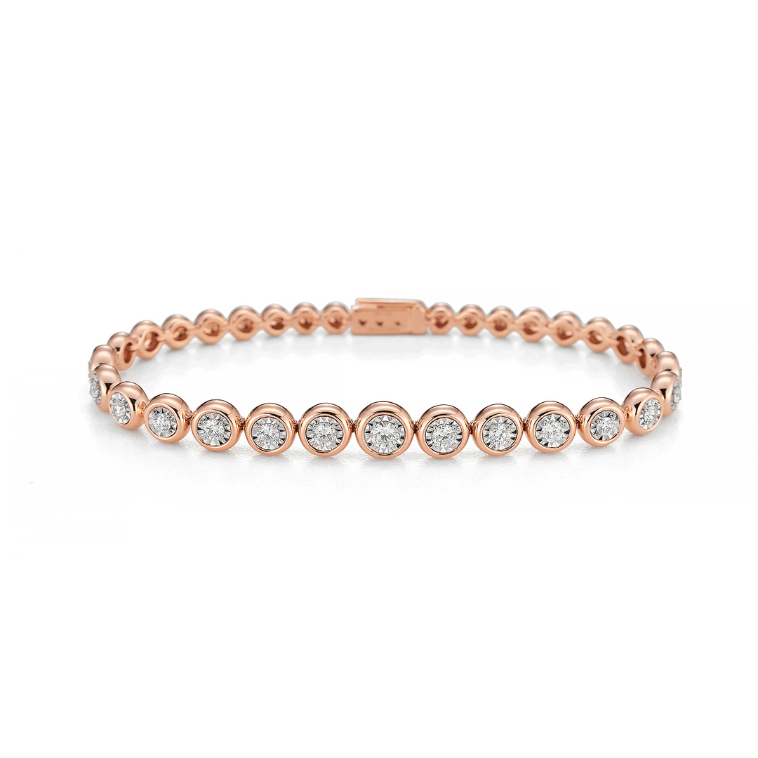 Boundless 18k Rose Gold and Diamond  1.13 Total Weight Bracelet