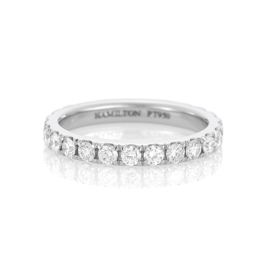 Hamilton Lisette Collection Platinum and 2.10 Total Weight Diamond Eternity Band