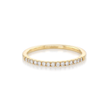 Hamilton Lisette Collection 18k Yellow Gold and 0.15 Total Weight Diamond Half Way Band