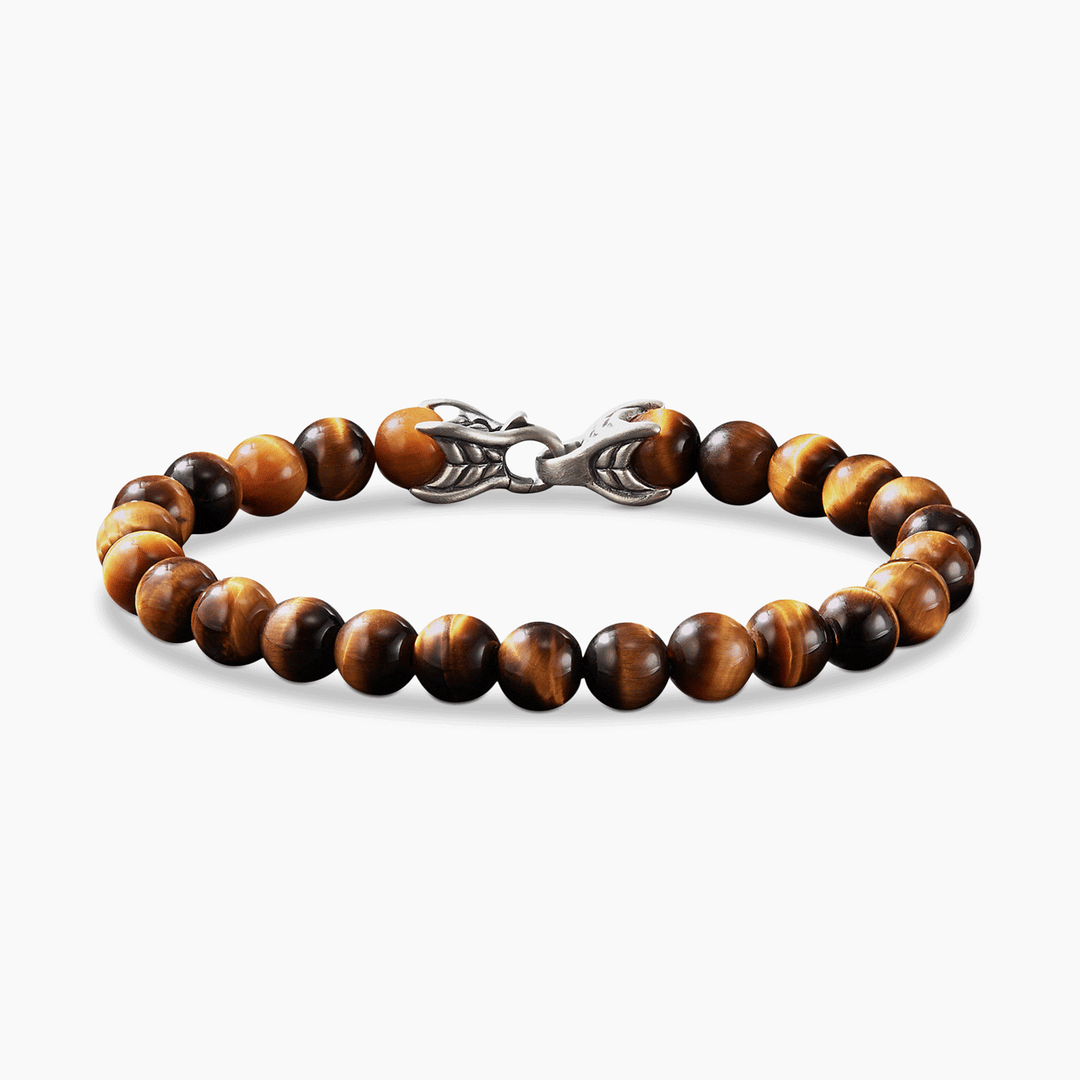 David Yurman Spiritual Beads Bracelet with Tiger's Eye, 8mm